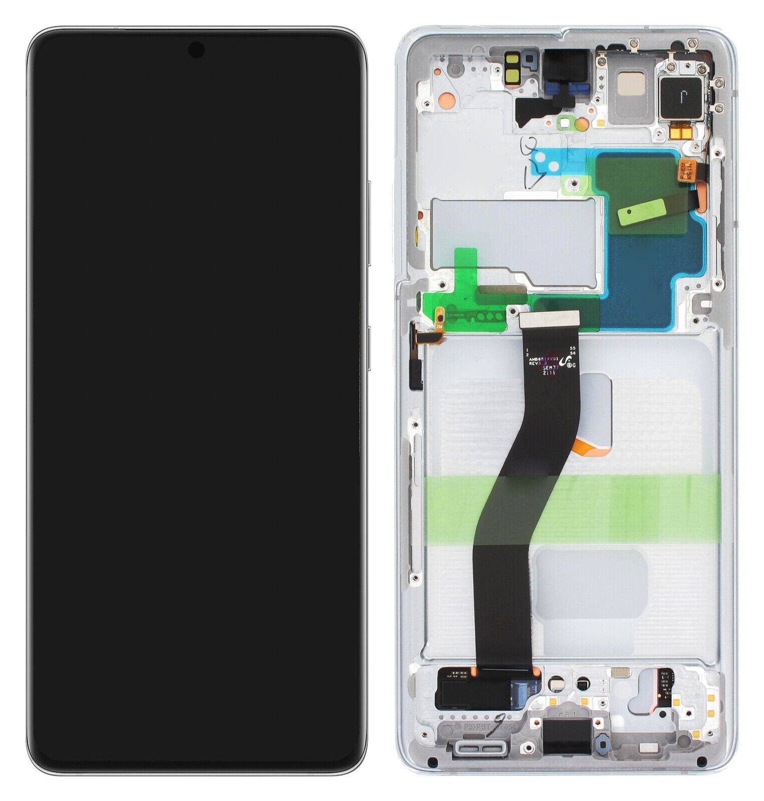 (Service Pack) LCD With Digitiser For Samsung Galaxy S21 Ultra G998B Silver